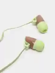 Коричневый наушники с микрофоном, вакуумные, L-8