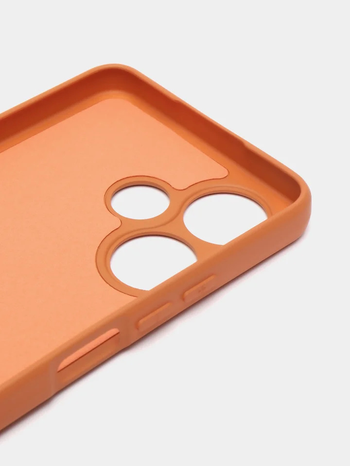 Коричневый чехол для Infinix HOT 30 (Инфиникс Хот 30), Silicone Case
