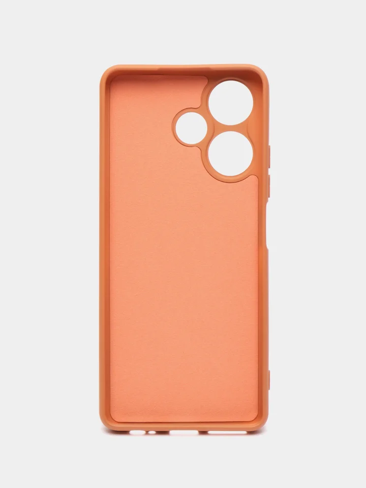 Коричневый чехол для Infinix HOT 30 (Инфиникс Хот 30), Silicone Case