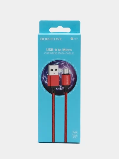 Кабель зарядный Borofone BX-87 USB / Micro USB, USB / Type-C, USB / Lightning