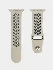 Песочный хаки спортивный силиконовый ремешок для Apple Watch 38 / 40 / 42 / 44 мм