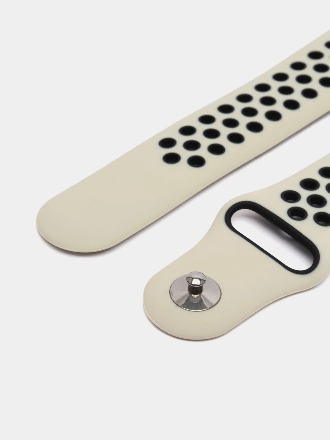 Песочный хаки спортивный силиконовый ремешок для Apple Watch 38 / 40 / 42 / 44 мм