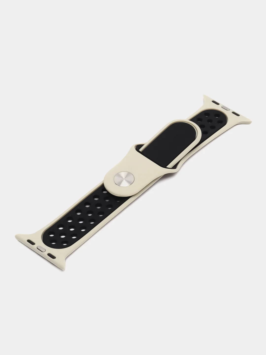 Песочный хаки спортивный силиконовый ремешок для Apple Watch 38 / 40 / 42 / 44 мм