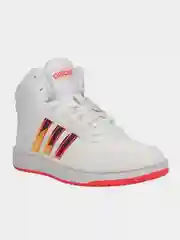 Белый кеды женские Adidas Hoops 2.0 Mid FW5695