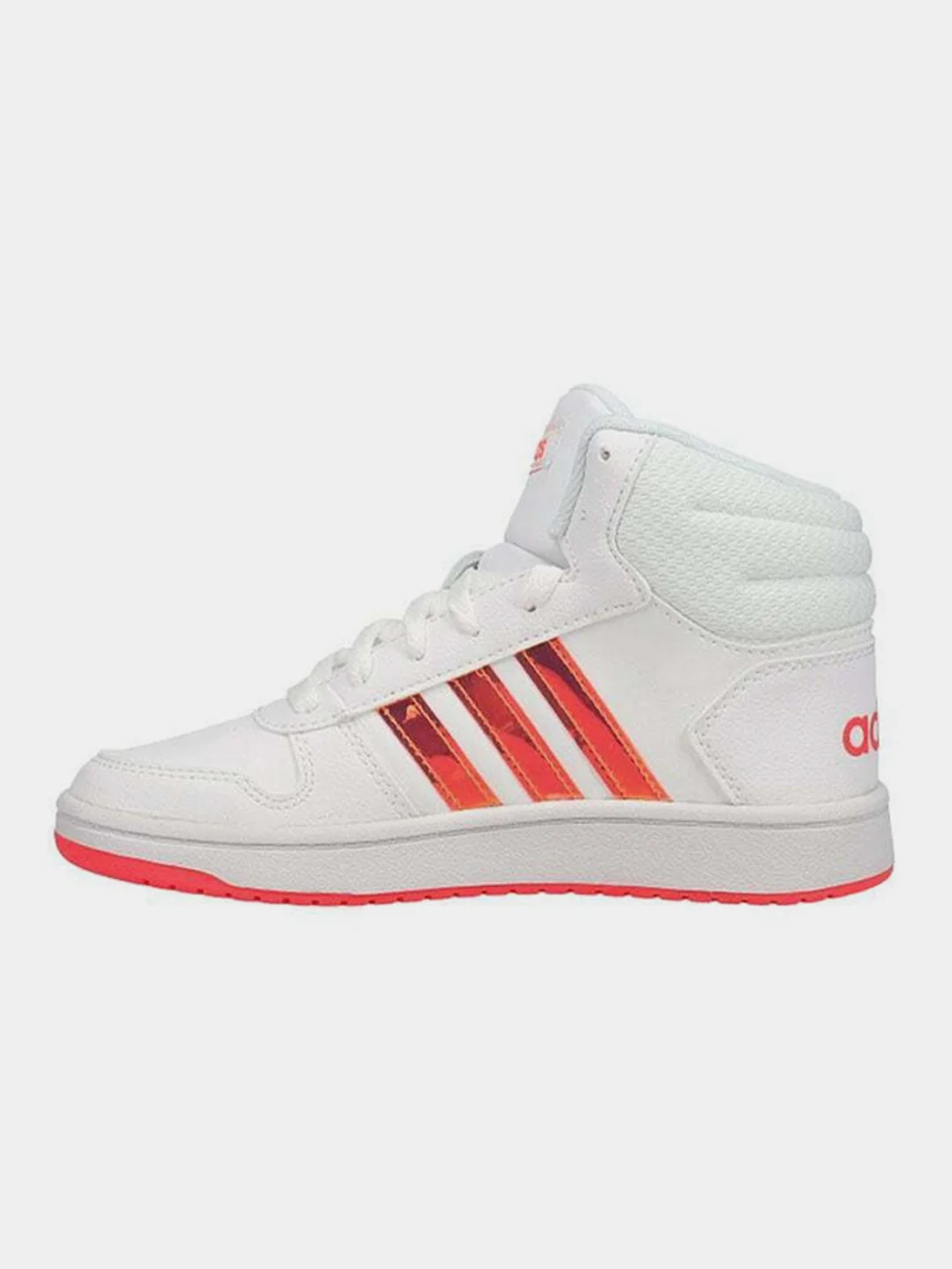 Белый кеды женские Adidas Hoops 2.0 Mid FW5695