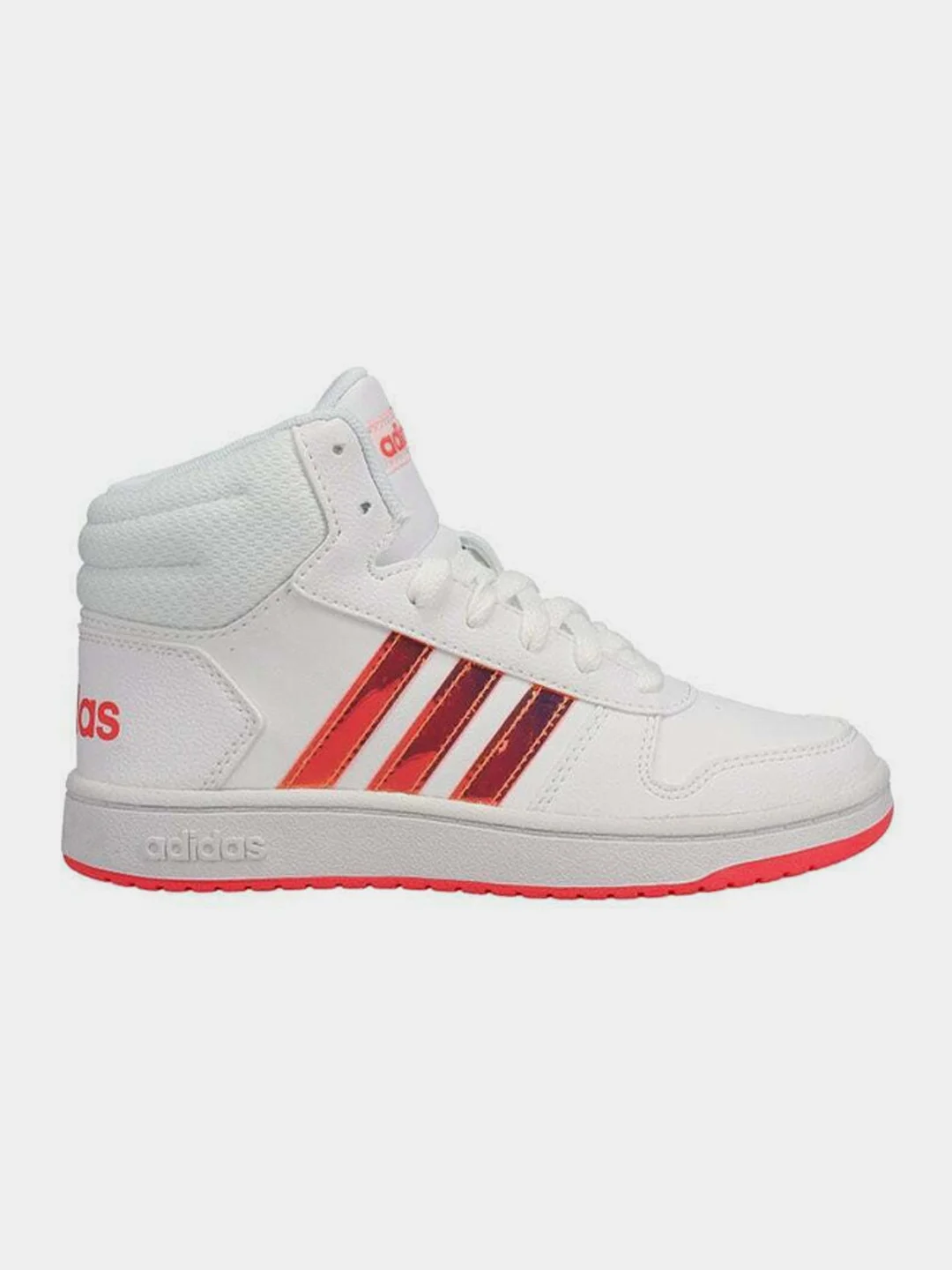 Белый кеды женские Adidas Hoops 2.0 Mid FW5695