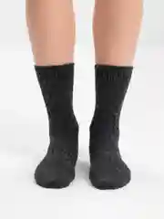 Угольный женские носки, шерстяные, термо