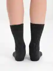 Угольный женские носки, шерстяные, термо