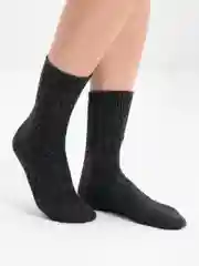 Угольный женские носки, шерстяные, термо