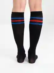 Зелёный хаки гольфы в полоску, цветные  80D