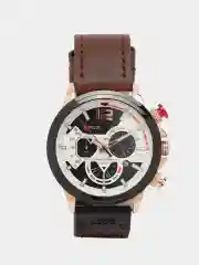 Серебряный мужские наручные часы Lige LG8959 с хронографом, в подарочной упаковке