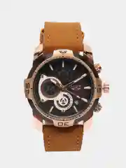 Бронзовый мужские наручные часы Lige LG9892 с хронографом, в подарочной упаковке
