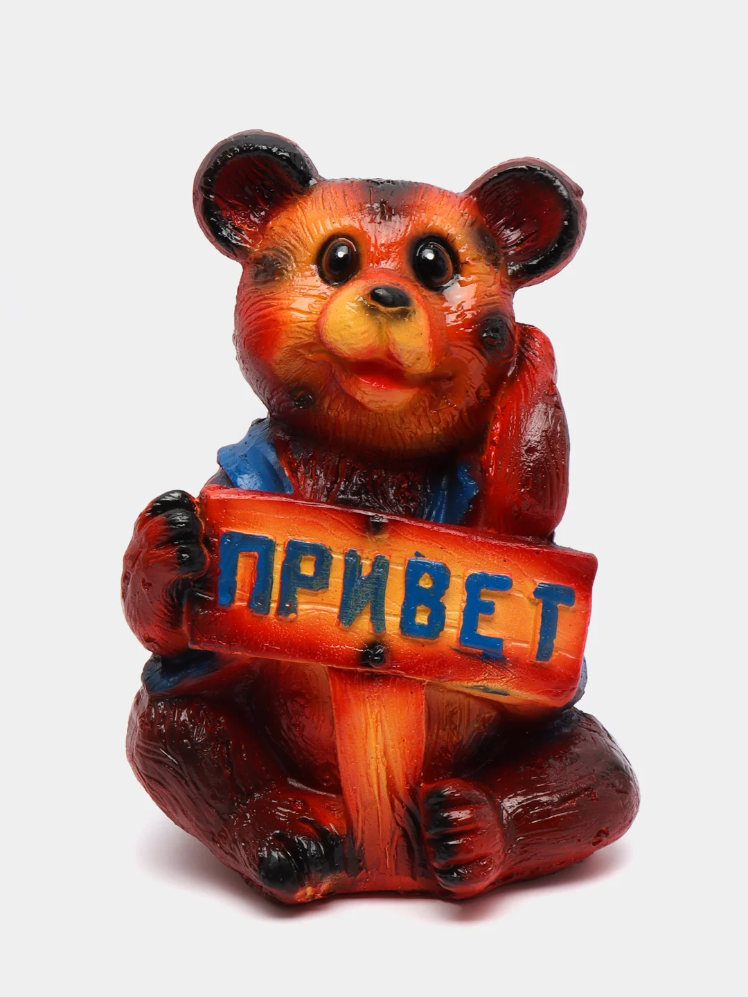 Синий копилка-статуэтка "Мишка"