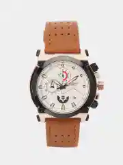 Серебряный мужские наручные часы Lige LG9856 с хронографом, в подарочной упаковке