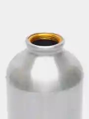 Серый металлик бутылка алюминиевая, фляга для воды с карабином, велобутылка