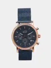 Черный мужские наручные часы Lige 9928 c хронографом в подарочной упаковке