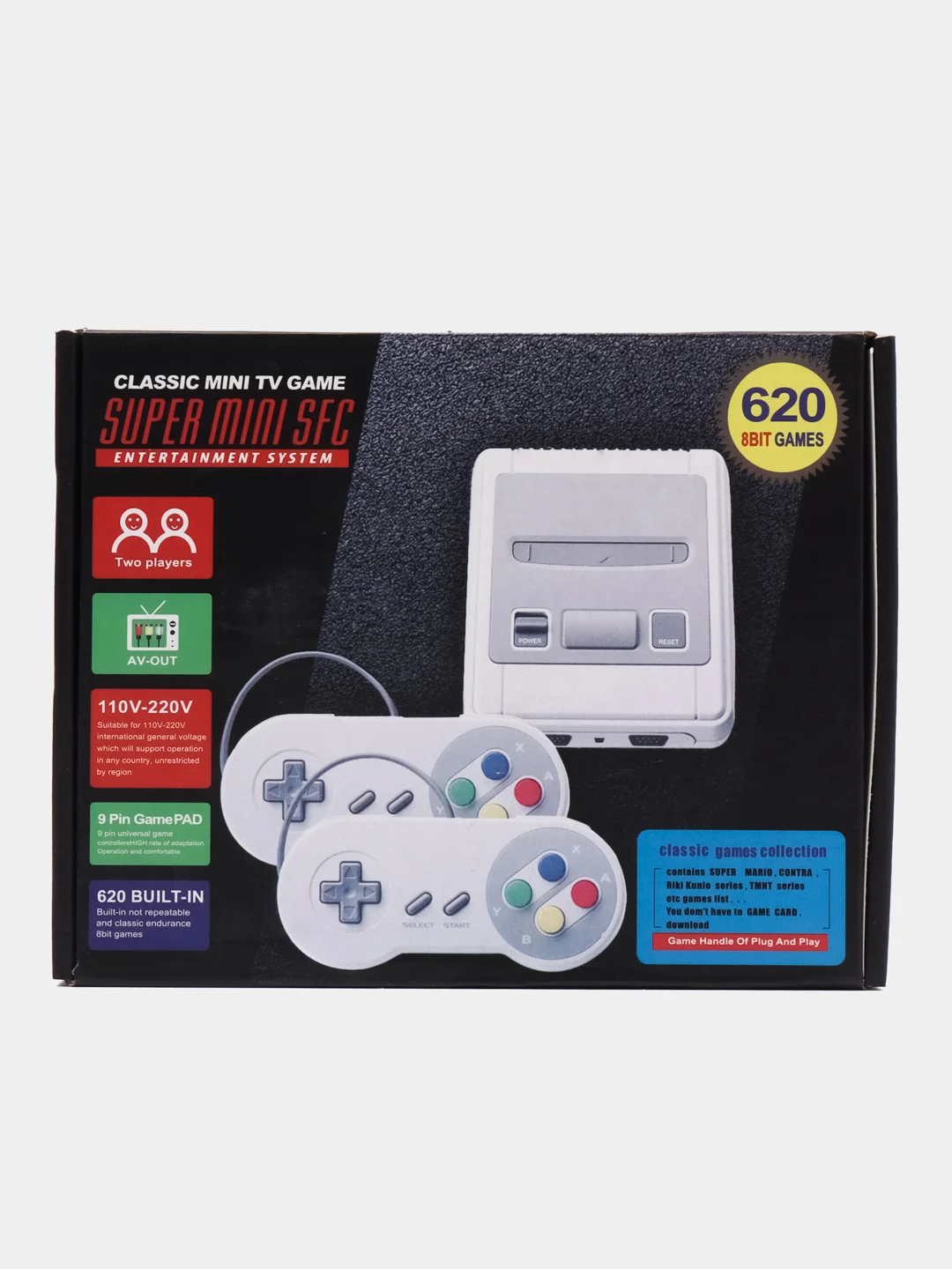 Игровая приставка Super Mini SFC, 8 bit, 620 встроенных игр
