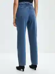 Индиго джинсы женские Zarina baggy fit свободного прямого кроя с завышенной посадкой