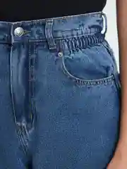 Индиго джинсы женские Zarina baggy fit свободного прямого кроя с завышенной посадкой