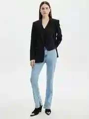 Джинсы женские Zarina slim, облегающие, с разрезами, со средней посадкой