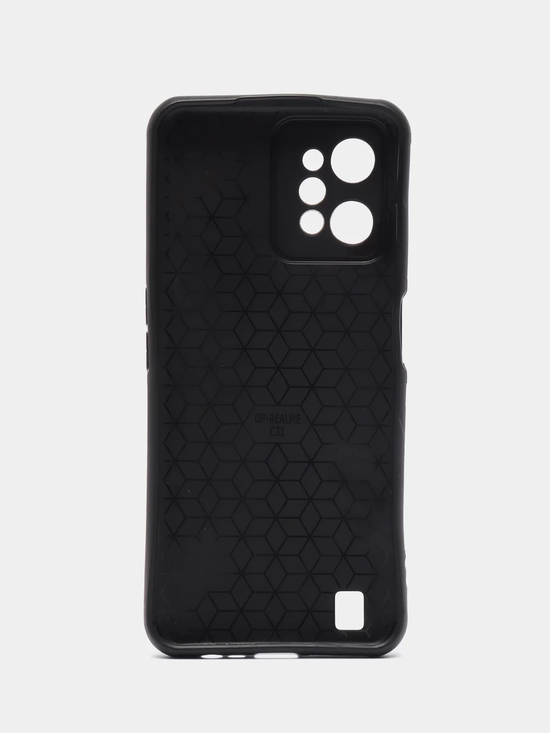 Индиго чехол Realme C31 / Реалми С31, силиконовый, под кожу, с рисунком