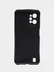 Индиго чехол Realme C31 / Реалми С31, силиконовый, под кожу, с рисунком