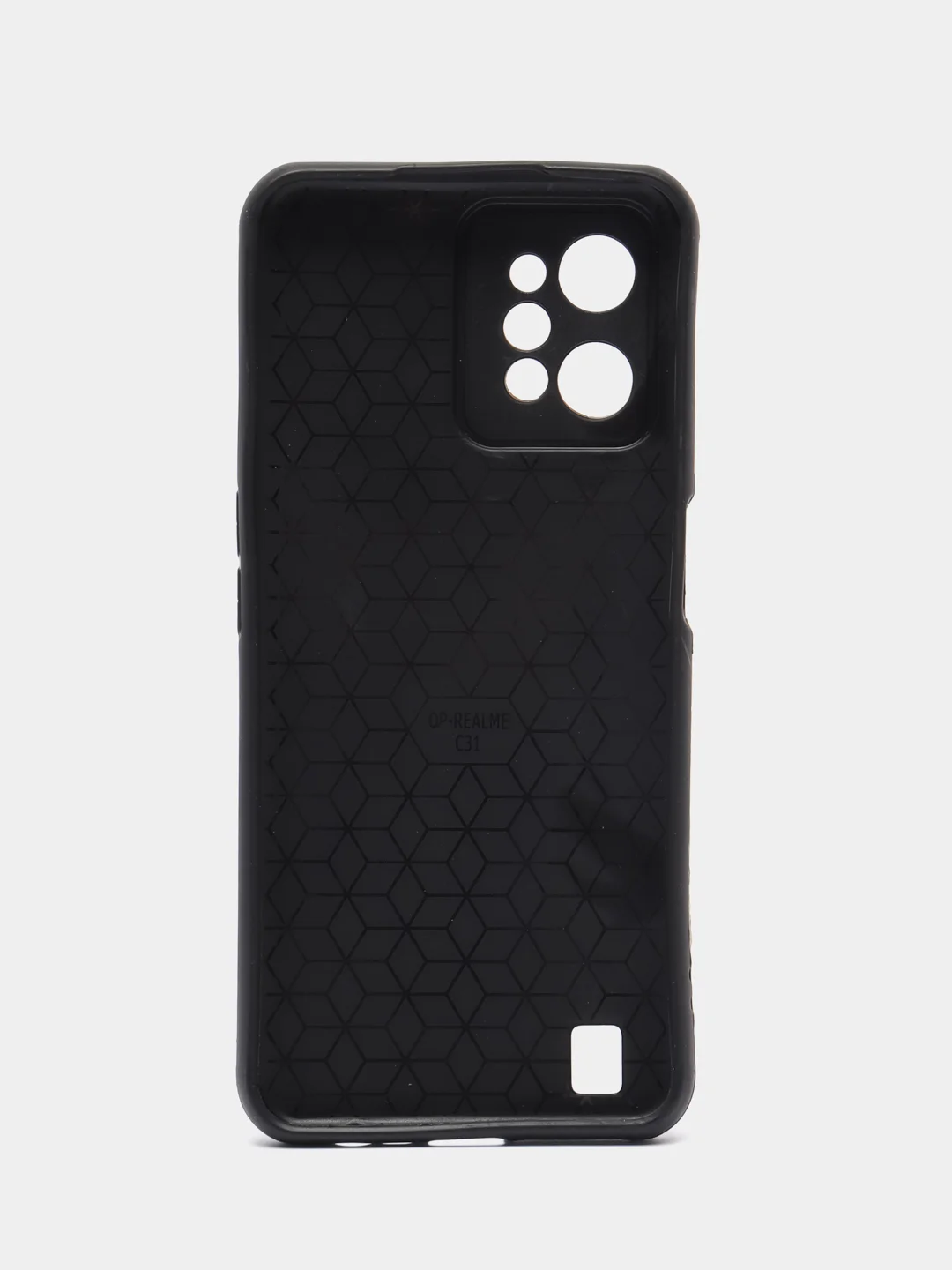 Синий меланж чехол Realme C31 / Реалми С31, силиконовый, под кожу, с рисунком