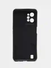 Синий меланж чехол Realme C31 / Реалми С31, силиконовый, под кожу, с рисунком