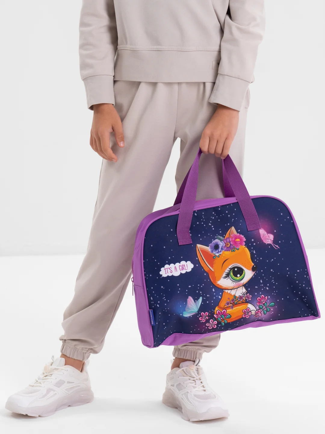 Сумка детская для ребенка для внешкольных занятий Brauberg с ручками, Little fox, 271591