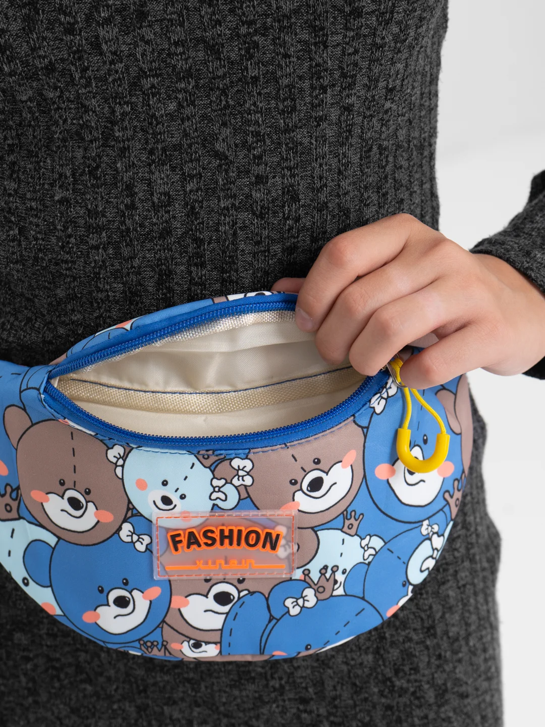 Синий сумка детская на пояс Fashion