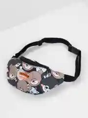 Черный сумка детская на пояс Fashion