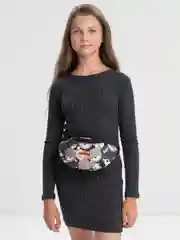 Черный сумка детская на пояс Fashion
