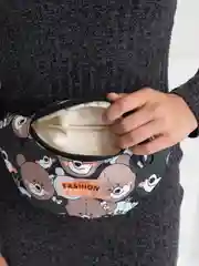 Черный сумка детская на пояс Fashion
