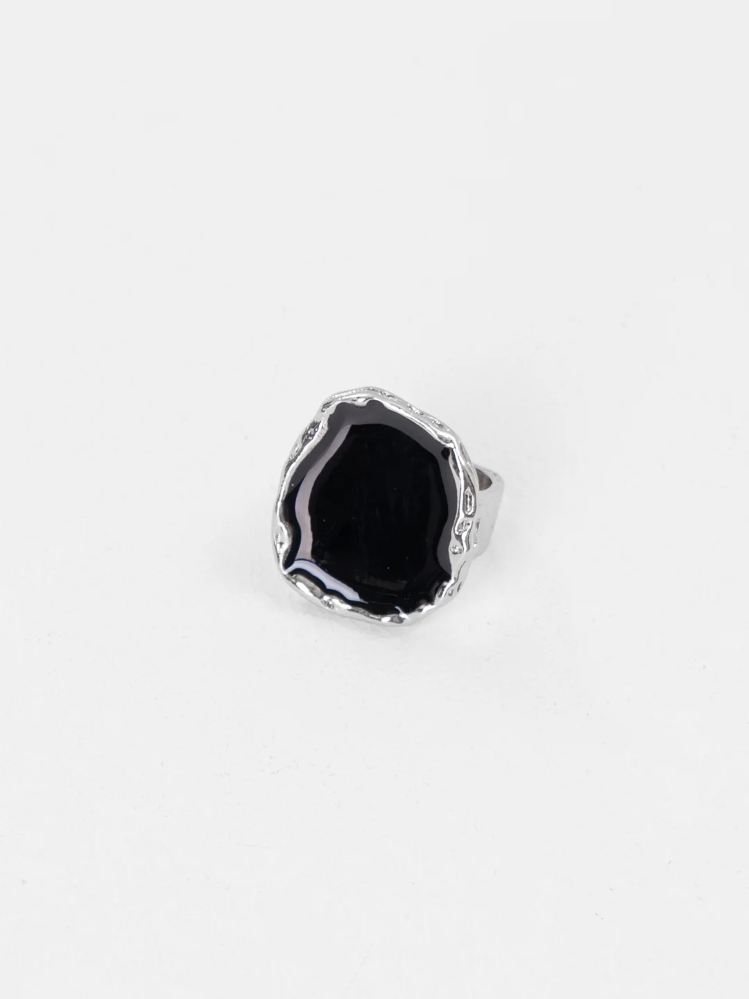 Серебряный кольцо женское массивное, заливное "Винтажное", 19 мм