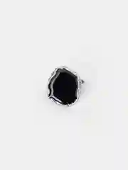 Серебряный кольцо женское массивное, заливное "Винтажное", 19 мм