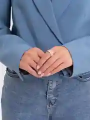 Лимонный кольцо женское, из эпоксидной смолы, безразмерное