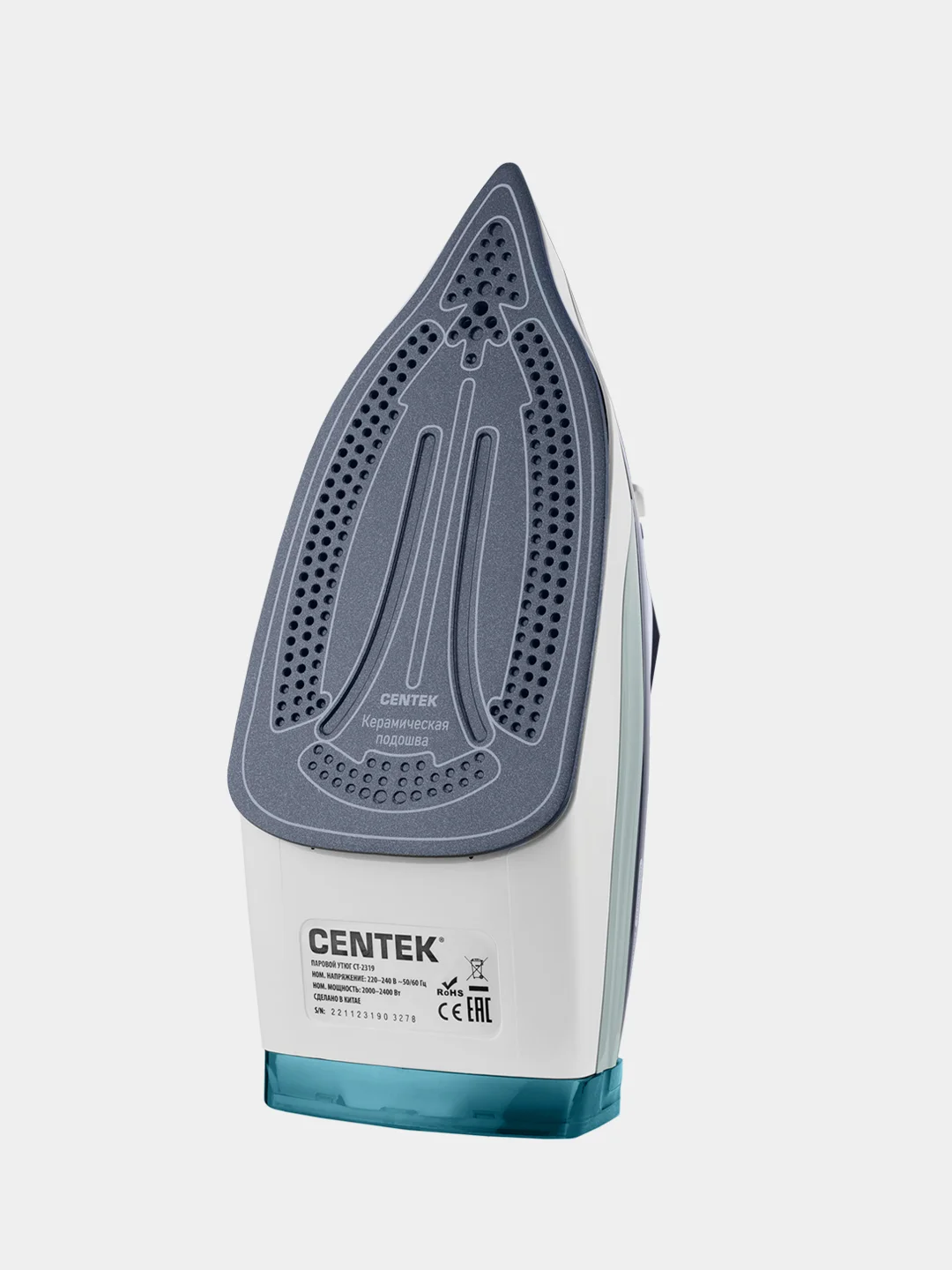 Утюг Centek CT-2319 Blue, 2400Вт, 480мл