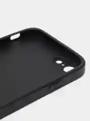 Черный чехол силиконовый для iPhone 7 / 8 / 11 / 12 / 13 / 14 / Plus / Pro Max, со стеклянной панелью