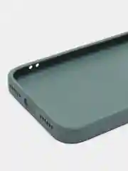 Зеленый чехол силиконовый для iPhone 7 / 8 / 11 / 12 / 13 / 14 / Plus / Pro Max, со стеклянной панелью