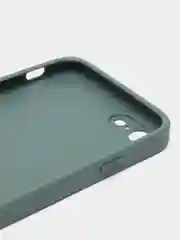 Зеленый чехол силиконовый для iPhone 7 / 8 / 11 / 12 / 13 / 14 / Plus / Pro Max, со стеклянной панелью