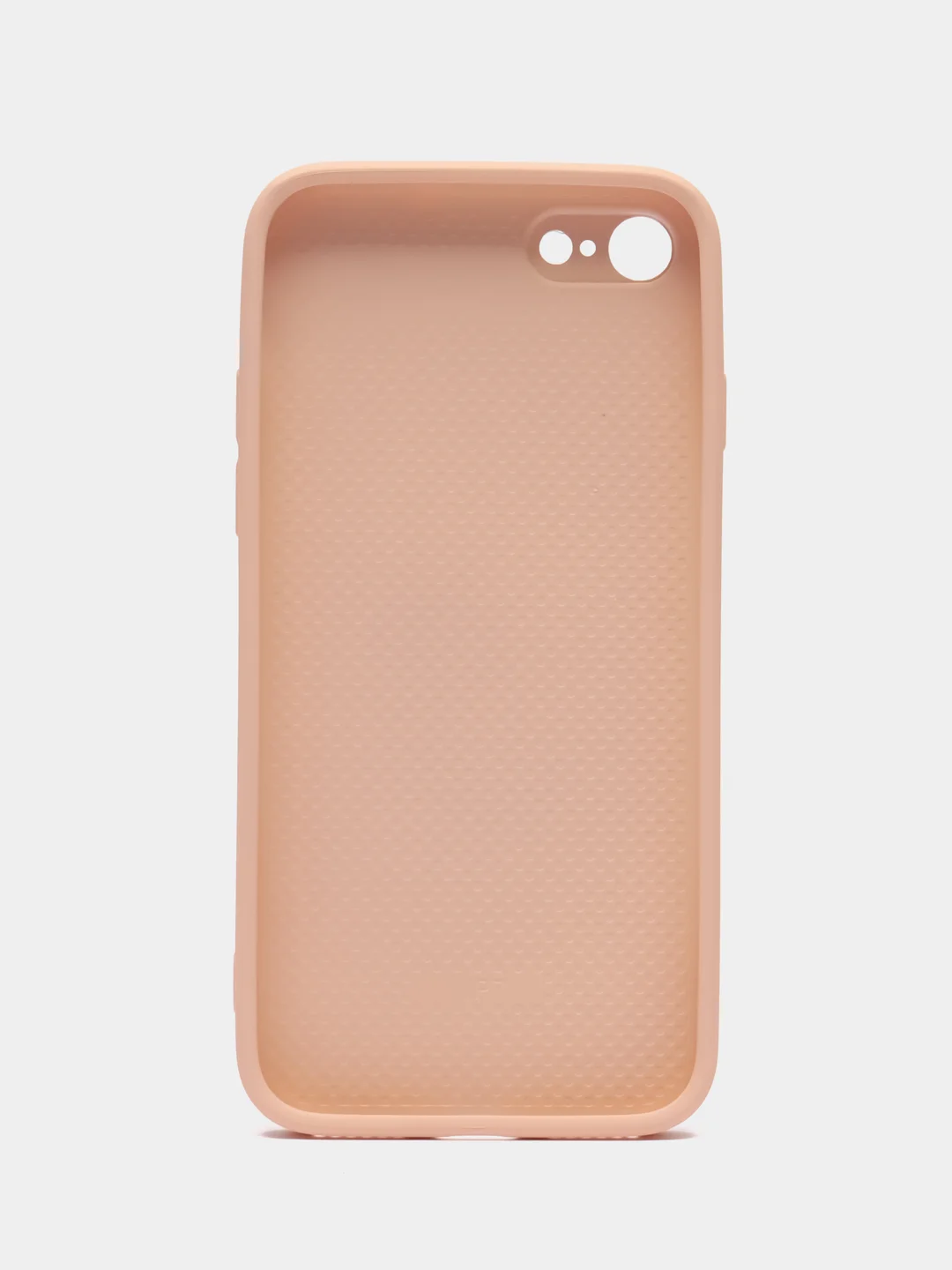 Кремовый чехол силиконовый для iPhone 7 / 8 / 11 / 12 / 13 / 14 / Plus / Pro Max, со стеклянной панелью