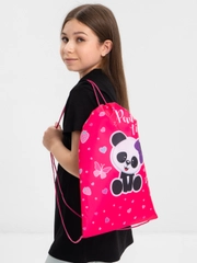 Сумка для сменной обуви, мешок для сменки Пифагор, 1 отделение, Panda time, 271601