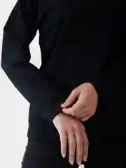 Черный лонгслив, джемпер женский