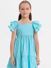 Голубой платье для девочки