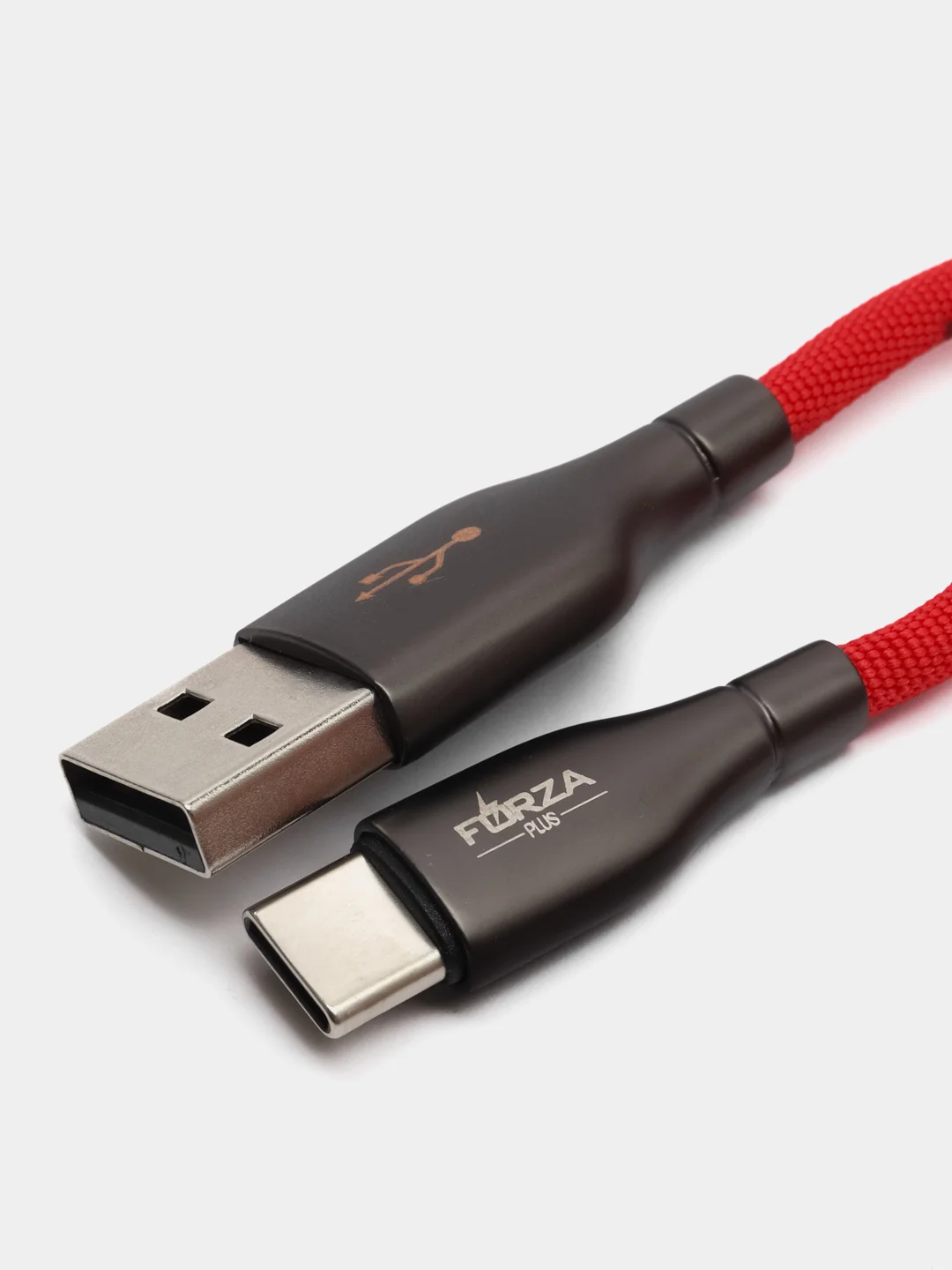 Кабель для зарядки с индикатором Type-C, 1м, 3А, Быстрая зарядка QC3.0, с индикатором