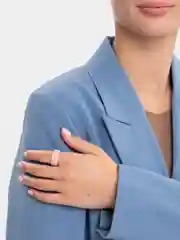 Лимонный кольцо женское, из эпоксидной смолы, безразмерное