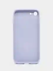 Лавандовый чехол силиконовый для iPhone 7 / 8 / 11 / 12 / 13 / 14 / Plus / Pro Max, со стеклянной панелью
