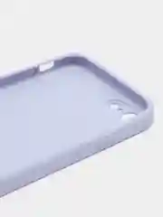 Лавандовый чехол силиконовый для iPhone 7 / 8 / 11 / 12 / 13 / 14 / Plus / Pro Max, со стеклянной панелью