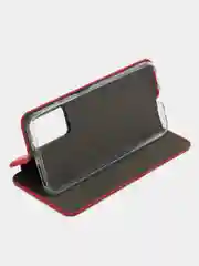 Красный чехол-книжка для Redmi Note 12S (Редми Нот 12С)