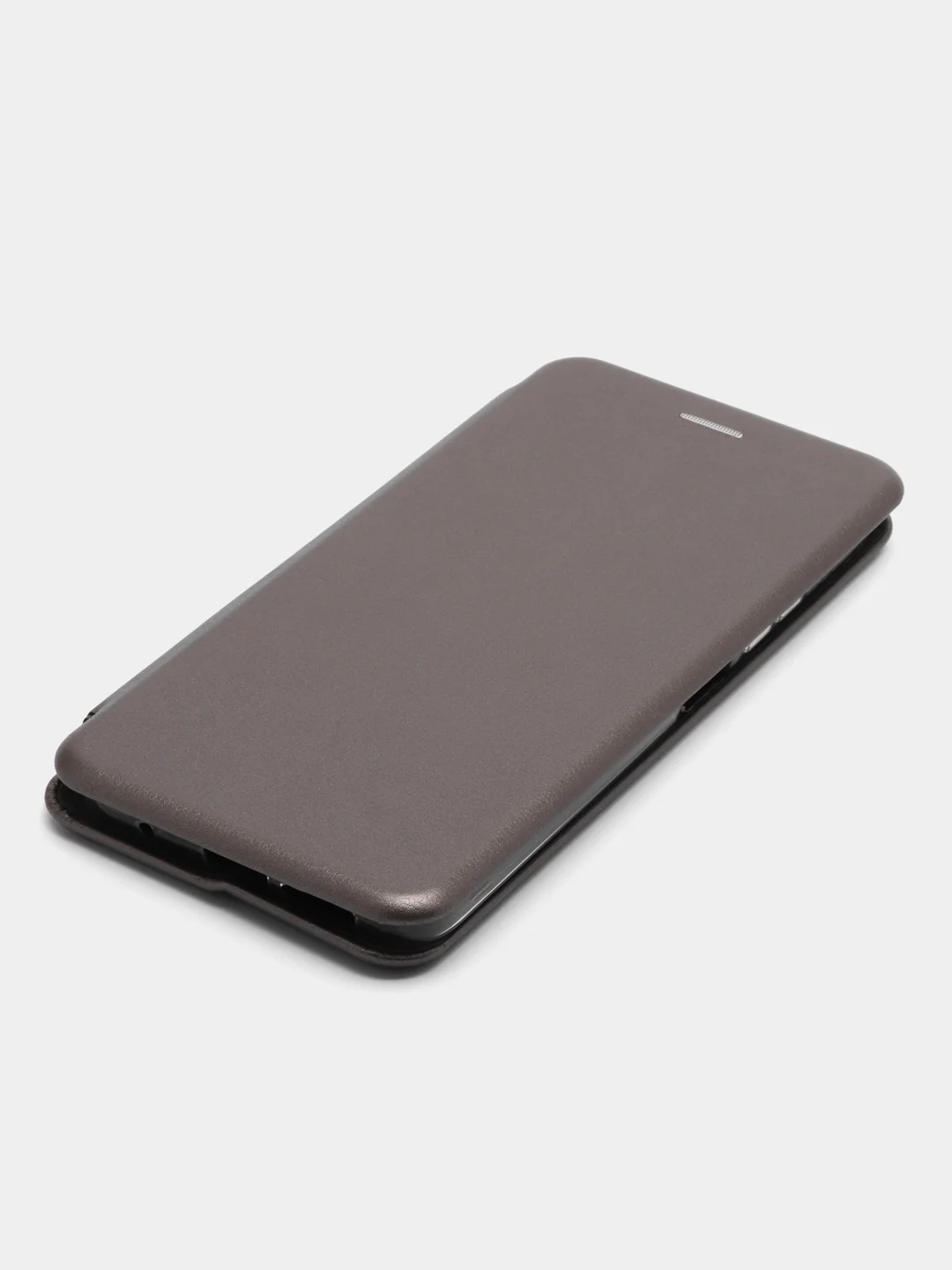 Серебряный чехол-книжка для Redmi Note 12S (Редми Нот 12С)